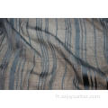 Tissu Viscose 50D Filament Lurex Stripe Yoryu Dobby